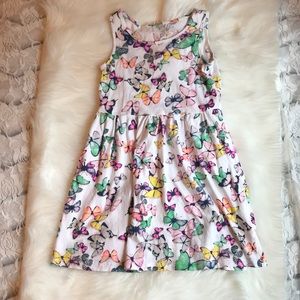 H&M girls butterfly tank dress